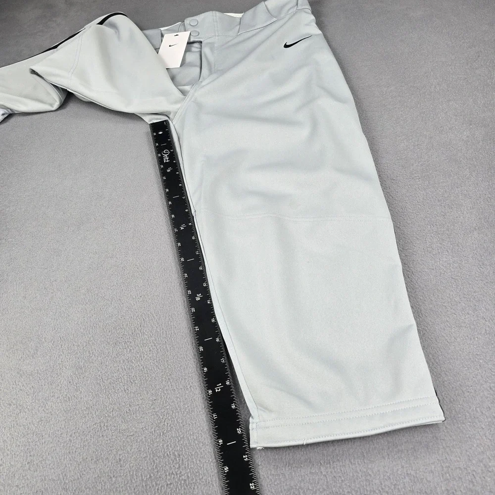Nike Baseball Pants Mens‎ L Gray Cropped Ventilated Athletic Performance NWT
